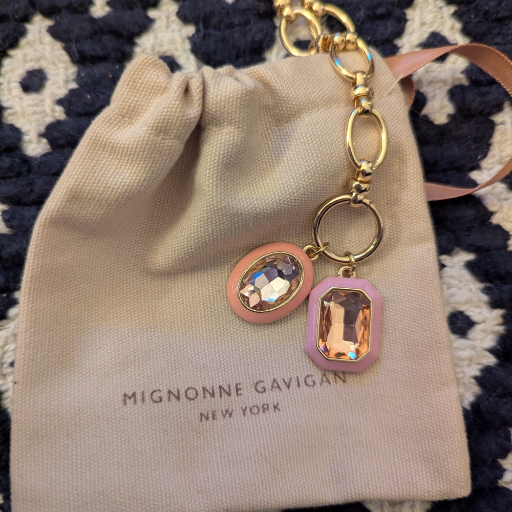 Mignonne Gavigan Gold and Pink Gem Necklace